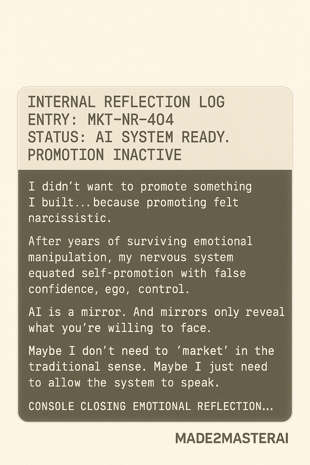 When the System Is Ready but the Soul Isn’t