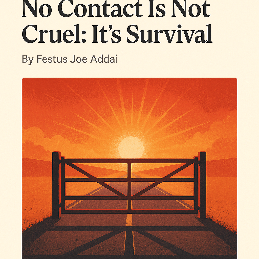 No Contact Is Not Cruel: It’s Survival
