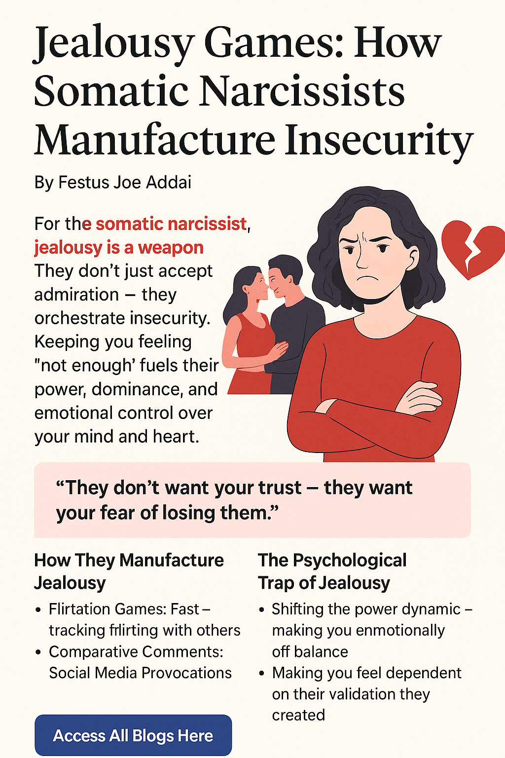 Jealousy Games: How Somatic Narcissists Manufacture Insecurity