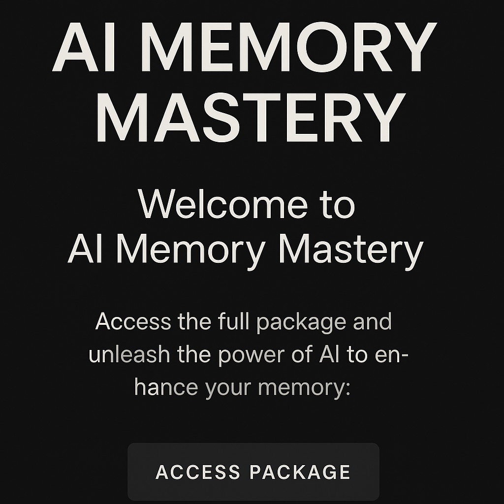 AI-Powered Memory Mastery

By Made2MasterAI™ | Made2Master™ | Licensed Cognitive Infrastructure