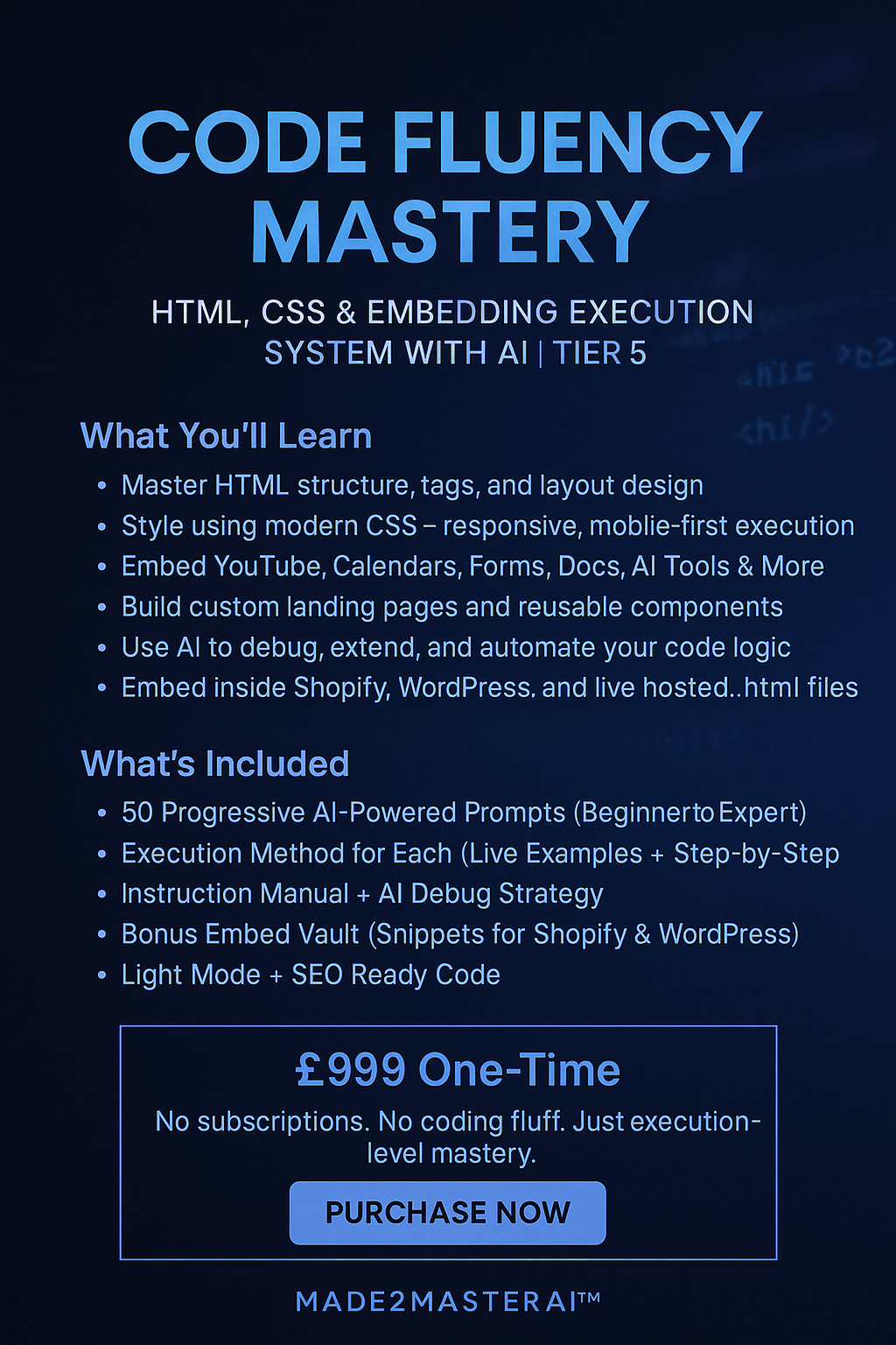 Code Fluency Mastery