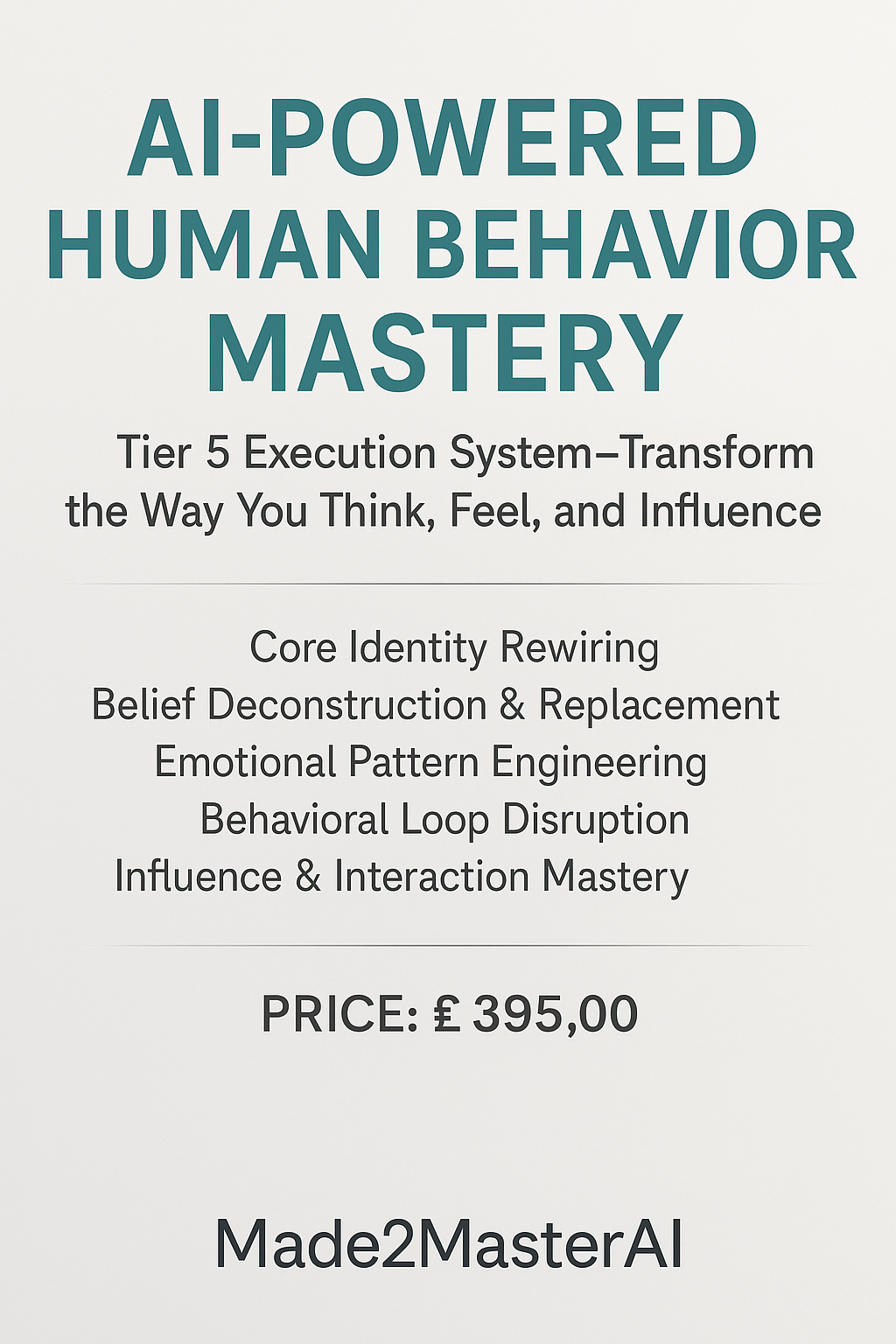 AI-Powered Human Behavior Mastery
By Made2MasterAI™ — Built on Made2Master™ IP Architecture